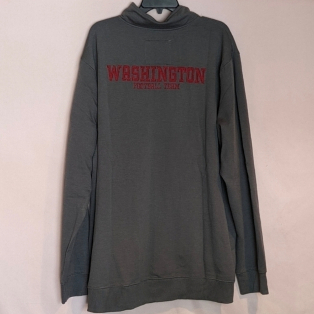 NFL x Darius Rucker Washington Football Team Gray 1/4 Zip Sweatshirt Size 3XL